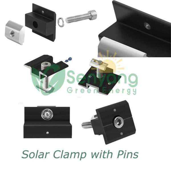 solar clamp pins for solar panel mounting