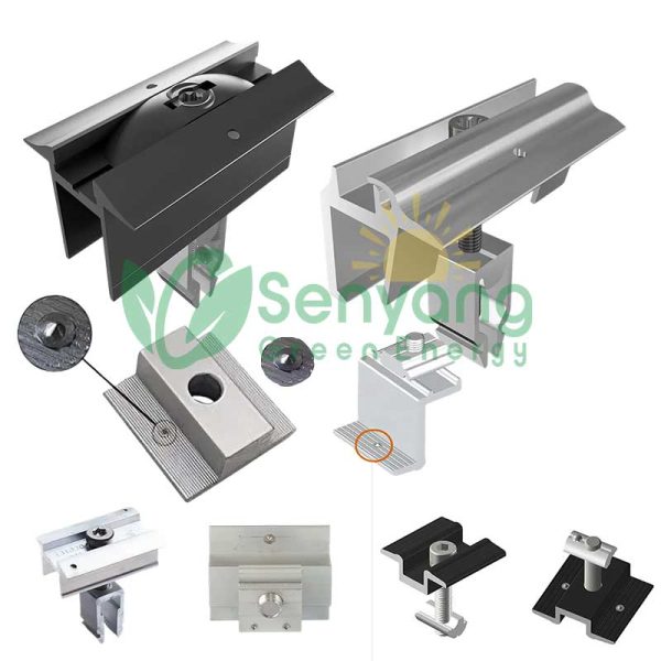 Solar panel clamp pins for solar mounting
