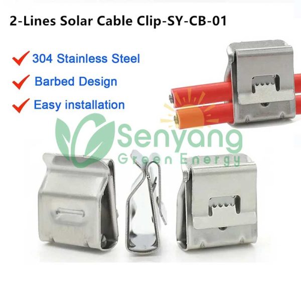solar Cable Clips for solar panel Good quality SUS 304 material