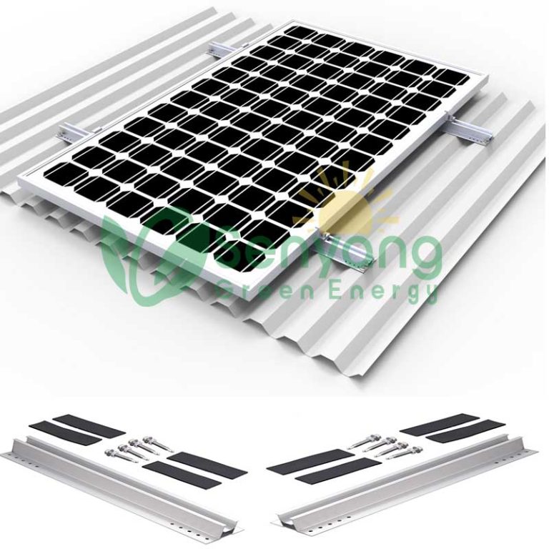 K2 Type Solar Short Rail Mounting for Trapezoidal Metal Roof – SENYENERGY