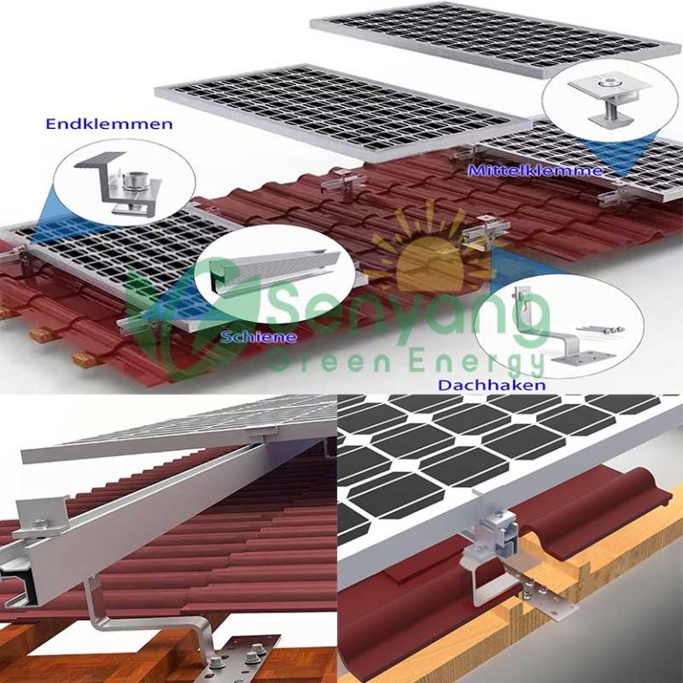 Universal Solar Tile Roof Hook Mounting System – SENYENERGY