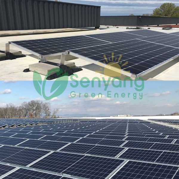 Adjustable Solar Ballast Mounting kits for rooftop non-invasive, cost-effective solution dapting to each type of panel
