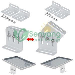 Adjustable Solar Panel Z Bracket kit Aluminum Corrosion-Free Lightweight Anti-corrosion, wear resistance insulation, high strength and toughness