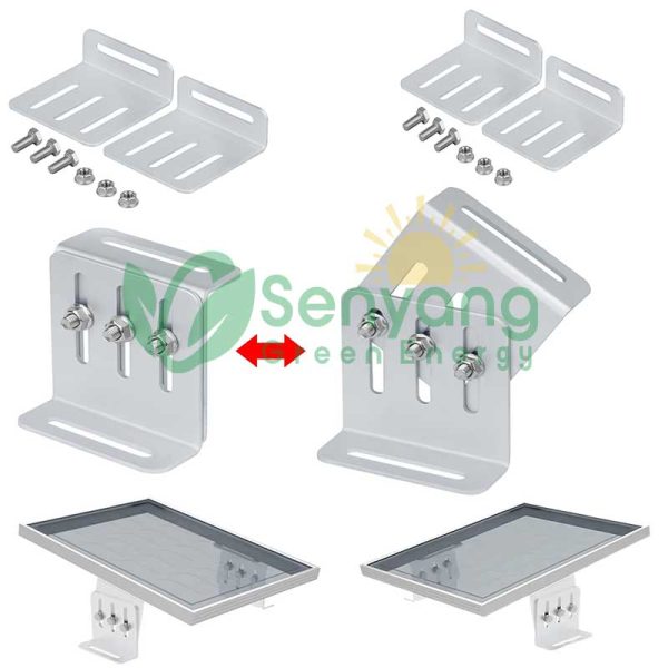 Verstellbares Solarpanel Z Bracket Kit Aluminium Korrosionsfrei Leichtgewicht Anti-Korrosion, Verschleißfestigkeit Isolierung, hohe Festigkeit und Zähigkeit