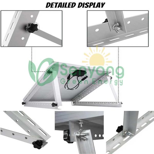 Adjustable Solar Triangle Tripod Bracket flexible, non-invasive, and portable stability and tilt adjustability make it a popular choice for RVers, boaters, off-gridders