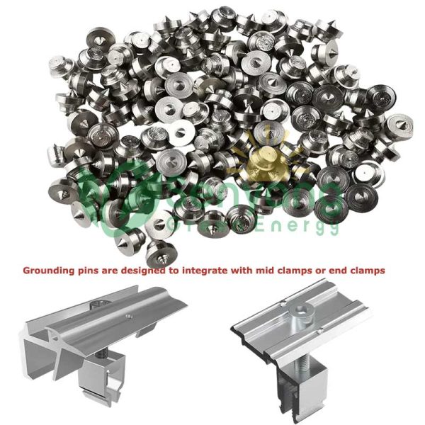 Solar Grounding Pins Solar Clamp Pins for grounding system factory direct Provides a reliable grounding path to prevent electrical hazards and ensure system safety