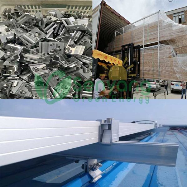 Non-penetrating Diamond Kliplock Seam Roof Solar Mount preventing leaks No holes mean no potential for water intrusion