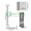 Solar L feet bracket for tin roof universal corrugated roof trapezoidal metal sheet roof Offers adequate clearance for proper ventilation and drainage beneath the solar panels.