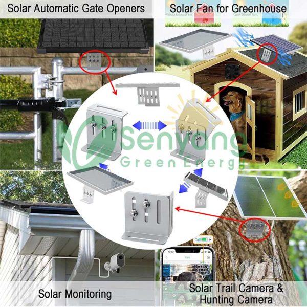 Neues verstellbares Solarpanel Z-Halterungsset für Hühnerstall Kleines Gewächshaus Hundehütte Einzigartiges Design, perfekt für unregelmäßige Oberflächen Ideal für die Montage kleiner Solarpanels