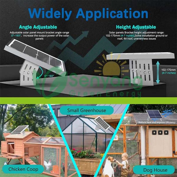 Solarpanel Z Bracket Kit verschiedene Anwendungen Kompaktes Design ist ideal für begrenzte Räume auf Fahrzeugen RVs, Anhänger, Boote, Wohnmobil, Yachten, Wand, Kabinen, Schuppen, Garagen und andere Off Gird Dächer