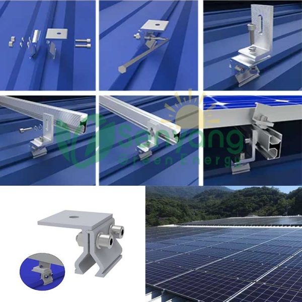 Kliplock Seam Roof Solar Mount anodized Aluminum resistance to corrosion and weathering