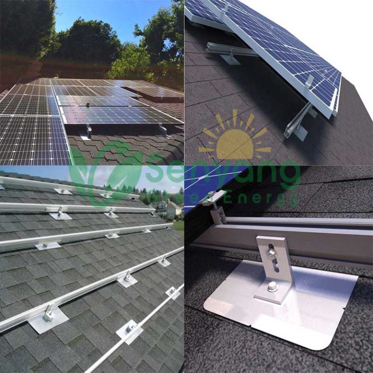 Solar Single Asphalt Roof Solar Shingle Flashing Mounting Kits – SENYENERGY