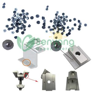 Solar Grounding Pins for Mid Clamps cost-effective eliminating the need for separate external grounding washer or earthing washer