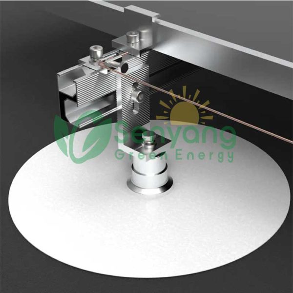 Flat TPO Roof Solar Mounting system solution Non-Penetrating do not need to worry about roof leakage, effectively meeting the dual needs of solar power station installation and roof protection