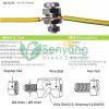 Copper Solar Panel Grounding Lug Earthing clamp datasheet for wire diameter 2.5mm2/4.0mm2/6.0mm2/10mm2/35mm2