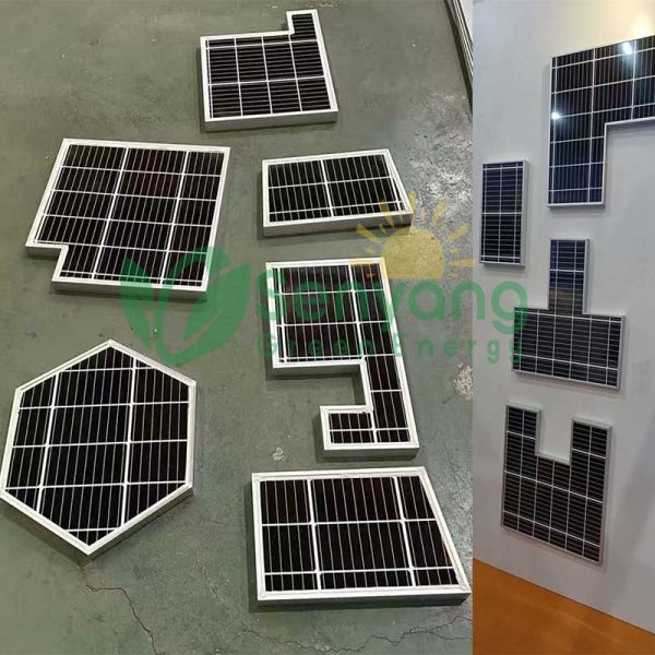 Fake Imitation Solar Panel with a Frame much lighter than real panels since they lack glass, heavy cells, and metal backing
