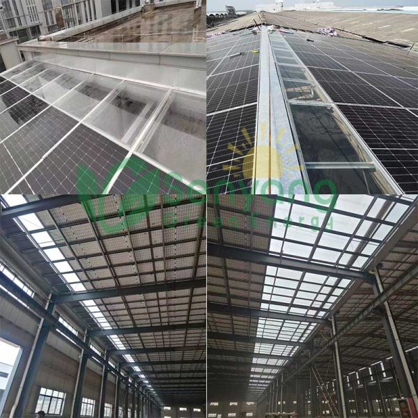 Glass Imitation Solar Panel with a Frame installation on roof Ideal for businesses promoting solar products, allowing customers to see the design without the commitment of installation