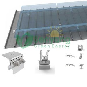 Lysaght klip-lok 406 Solar Klip Lok 406 Clamp Mounting without penetrating the roof, preventing leaks and maintaining roof integrity