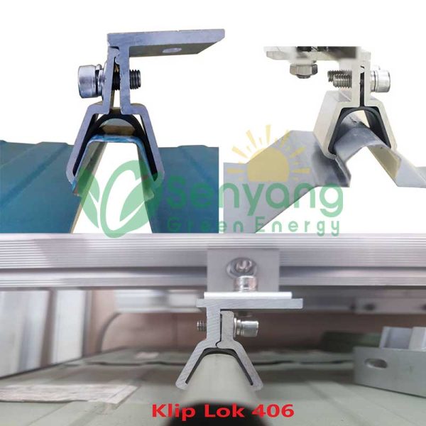 Solar Klip Lok 406 Clamp Mounting System withstand high winds, ensuring stability for solar panels