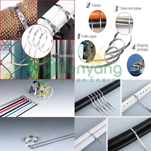 Versatility Stainless steel metal cable ties applications Suitable for a wide range of applications, from industrial settings to home use