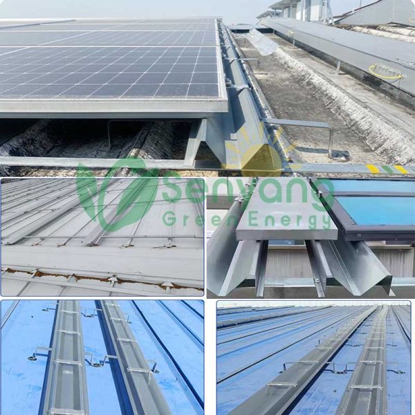 Sistema de montaje de estructuras solar impermeable Prevención de fugas Reduce el riesgo de daños por agua en tejados y estructuras, mejorando la fiabilidad del sistema's