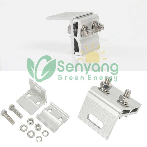 rooftop windproof solar standing seam clamp designed to securely attach solar panels to standing seam metal roofs while minimizing the risk of wind damage