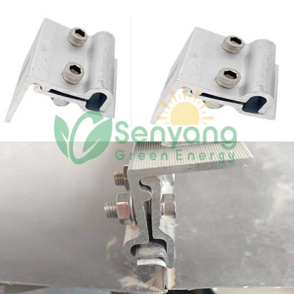 Non-Penetrating new Wind Uplift Resistance Solar Standing Seam Clamp Provides a secure attachment point that helps prevent solar panel movement during storms or high winds