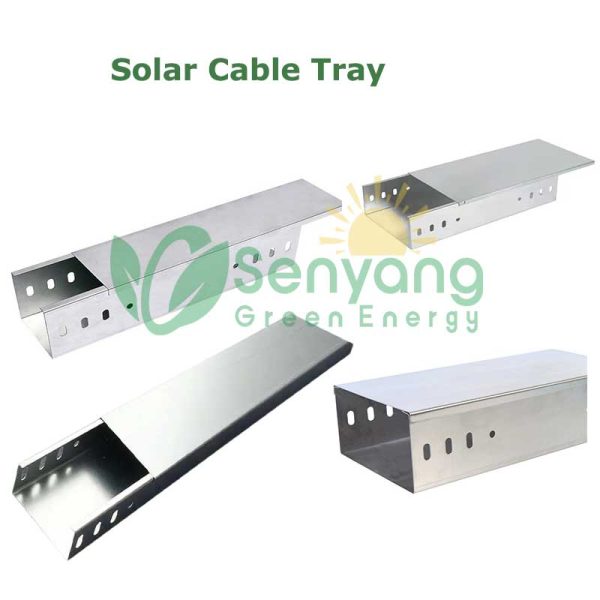 Roof Solar Cable Tray ventilation slots to allow heat dissipation, protecting cables from overheating.