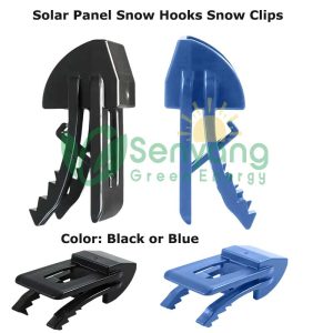 Синие или черные крючки для солнечных батарей Snow Clip устойчивы к высоким и низким температурам, не ломаются и не подвержены коррозии