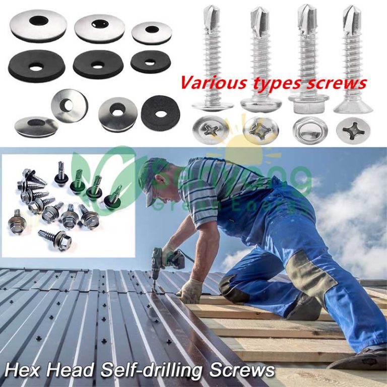 Solar Panel Timber Screw Hex Washer Head Self-Drilling Screws for Solar Mounting – SENYENERGY