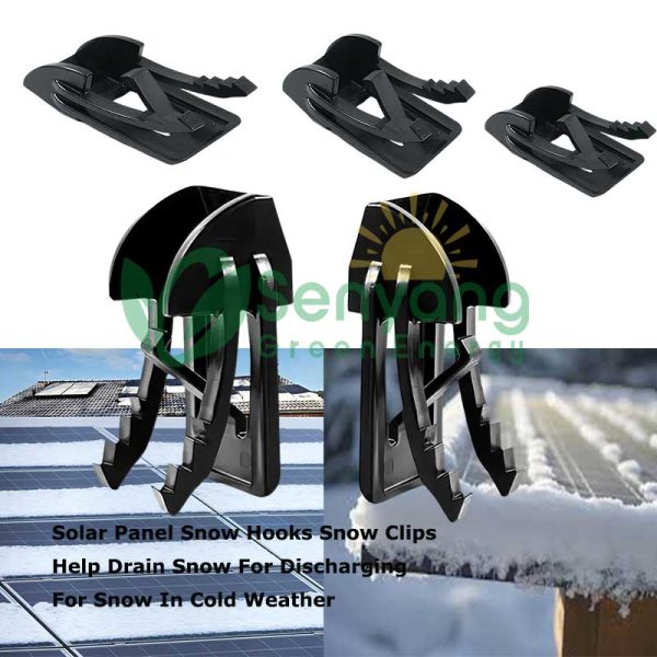 Зажимы для снега Solar Panel Snow Hooks Snow Clips помогают отводить снег для разрядки в холодную погоду