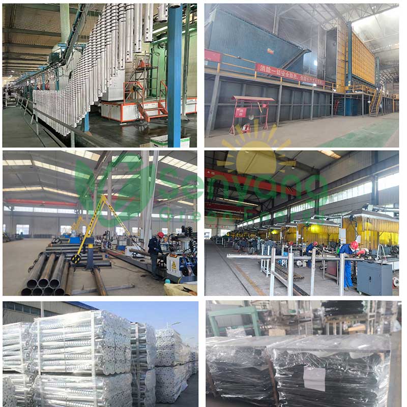 solar galvanized steel ground screw foundation production 