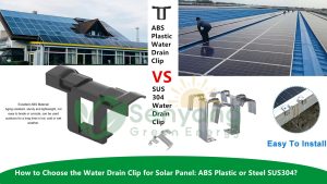 solar panel Water Drain Clips