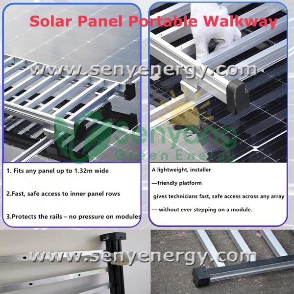 Lightweight Solar Panel Portable Walkways for PV panel maintenance