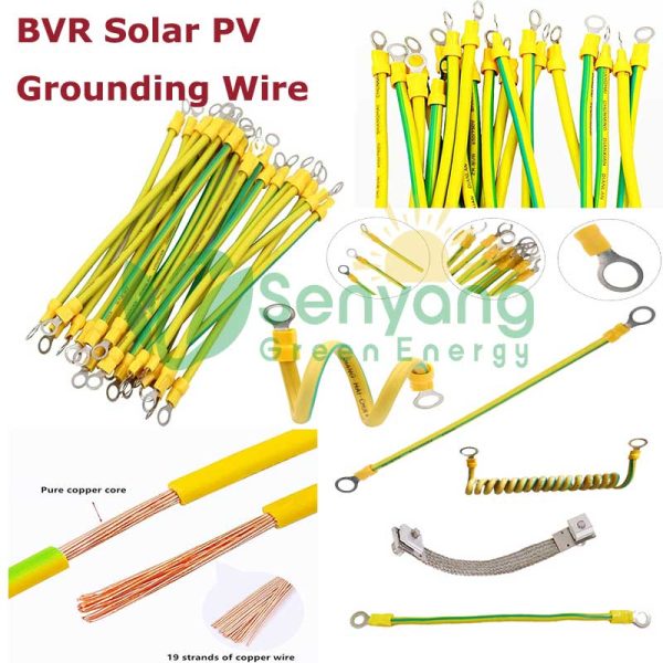 BVR Solar PV grounding wire 14 AWG (2.5mm²) / 12 AWG (4mm²) / 10 AWG(6mm²)