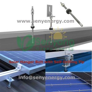 Solar Hanger Bolt with Self Drilling Tip wholesale factory for metal roof solar mounting