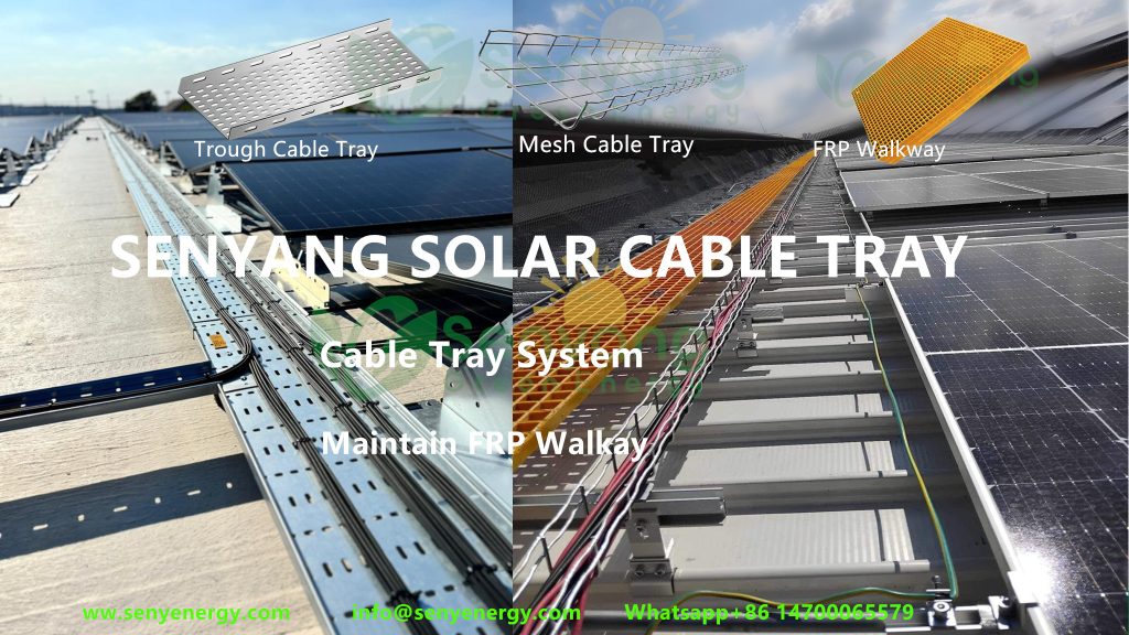 SENYANG SOLAR CABLE TRAY system Mesh Wire Basket Tray Cable Tray