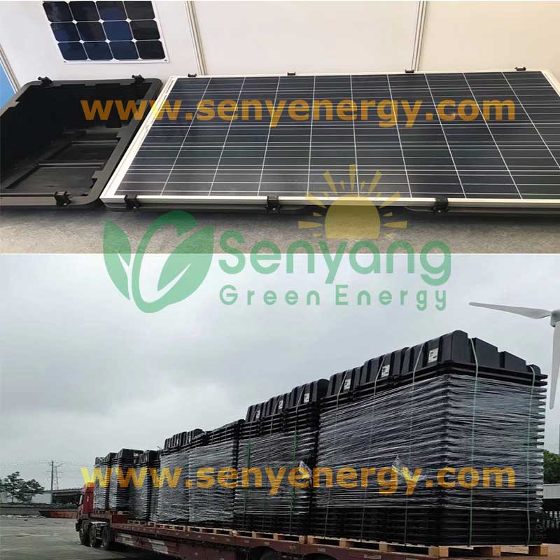 Solar Ballasted Plastic Buckets System Senyang Factory quick assembly, allowing installers to set up the system efficiently.