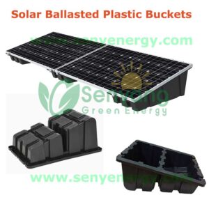 Solar Ballasted Plastic Buckets for Flat Roof Made from durable, UV-resistant plastic, these buckets are lightweight yet robust enough to hold ample ballast