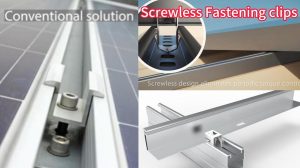 Solar Panel screwless fastening clips Anti Theft Solar Panel Clip