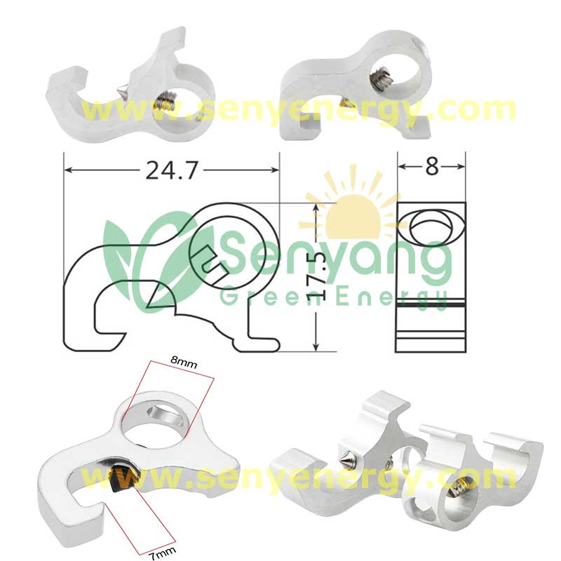 Aluminum Circuit Breaker Lock Dog Toggle Lockout Drawing size can take padlocks with a shackle diameter up to 7 mm