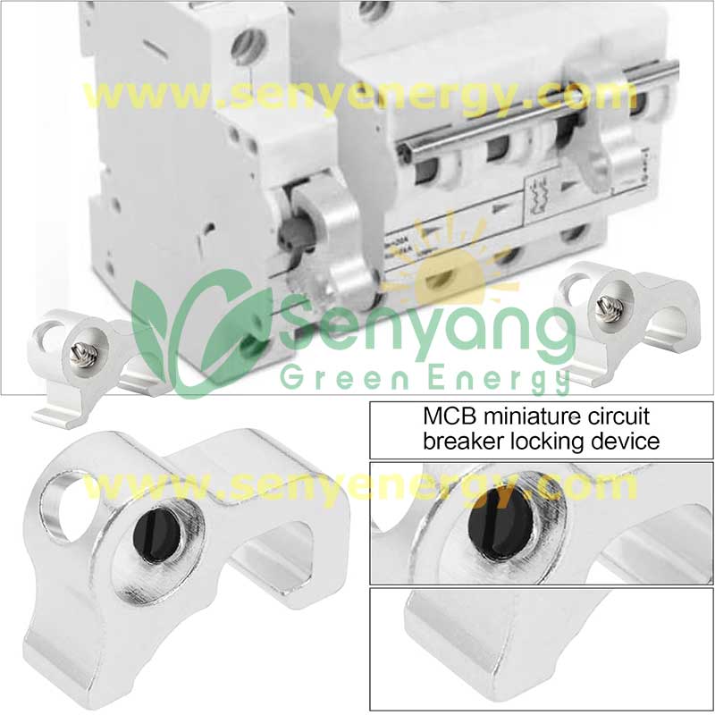 Aluminum MCB Circuit Breaker Lock Dog Toggle Lockout are available for single and multi-pole breakers and fit most existing types of European and Asia circuit breaker.