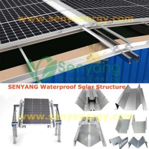 Waterproof Solar Structure Mounting No separate roof needed because The structure itself is the waterproof layer