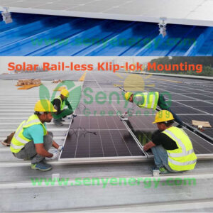 SENYANG factory Rail-less Klip-lok Clamp 406 mounting No rails to cut or carry – Just clips and panels